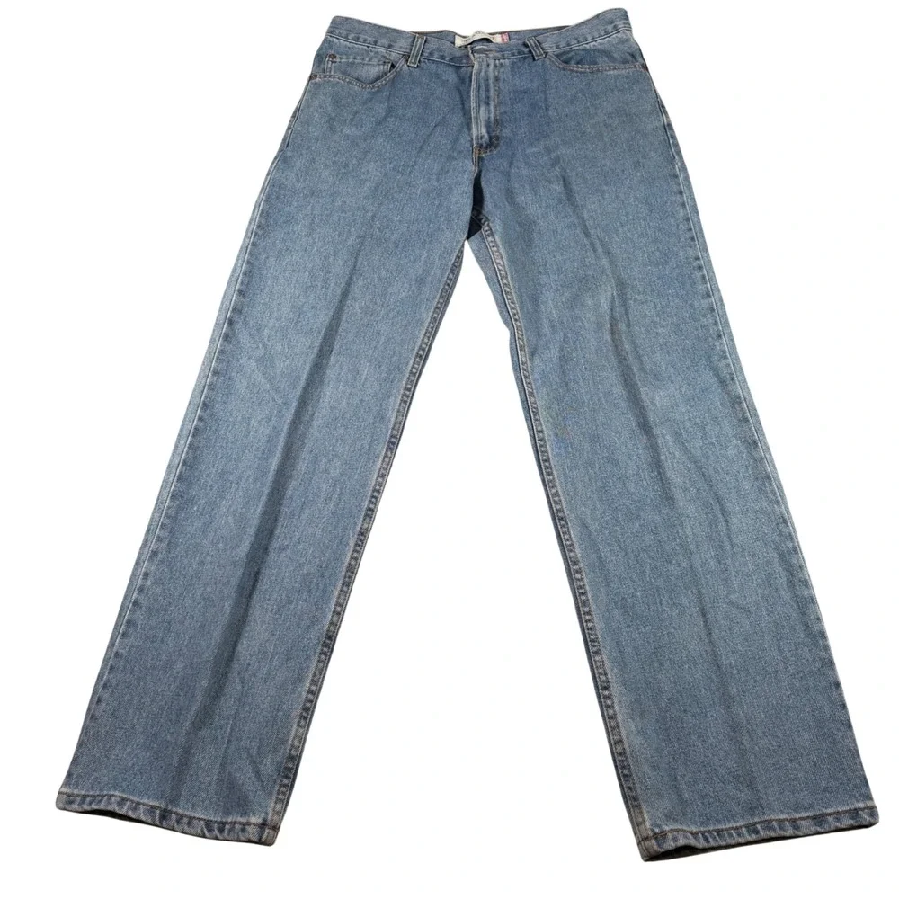 Levi's 550 Relaxed Fit Jeans Mens 36x34 (FITS 36x33) Blue Medium Wash Denim